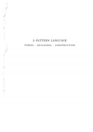 A pattern language