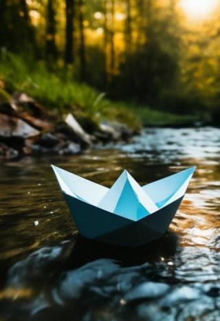 Бумажный кораблик.