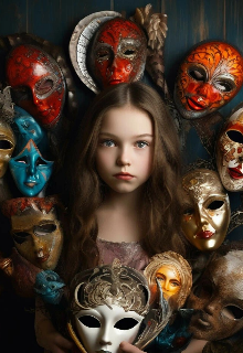 Через маску.