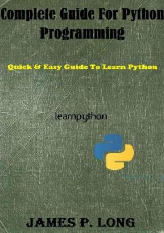 Complete Guide For Python Programming