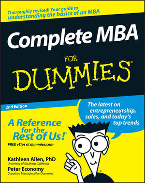 Complete MBA For Dummies® [2nd Edition]