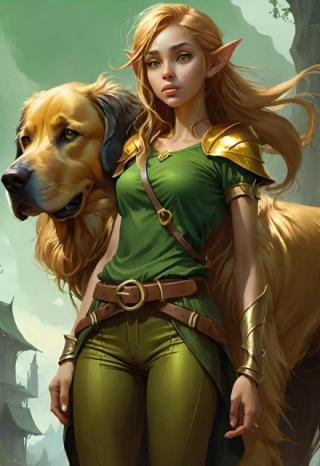 Мориса и пёс