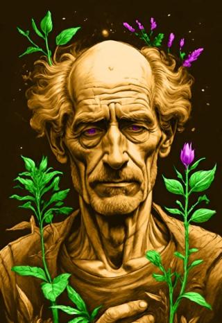 Земля и листья